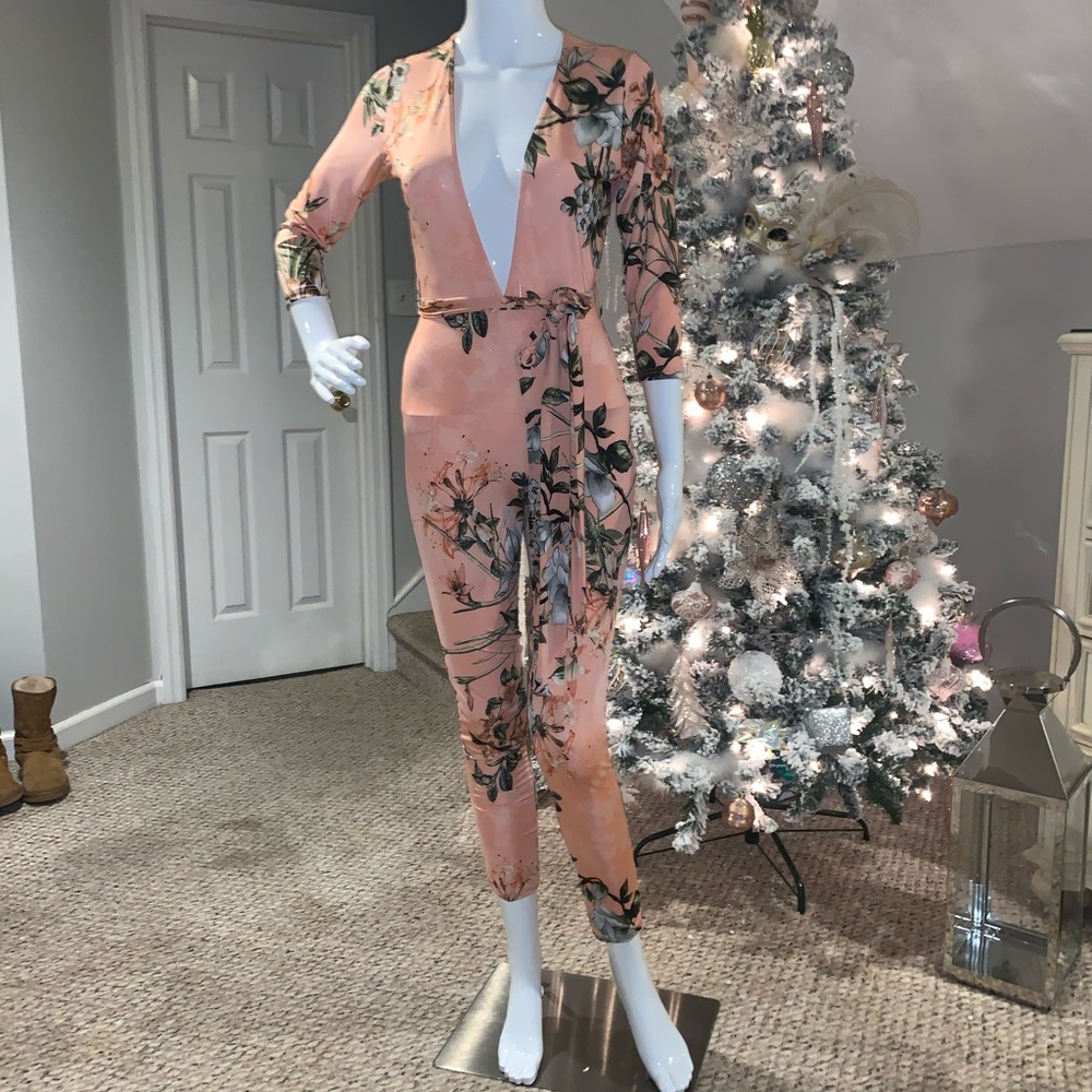 Peach jumpsuit